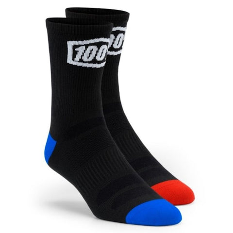 100% Terrain Performance Socks Black 2021 L/XL