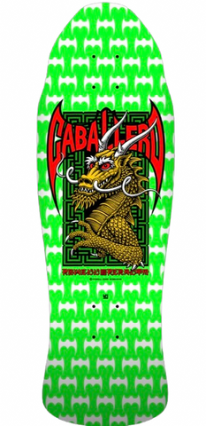 Powell Peralta Cab Street Reissue Deck Green/White 9.625” x 29.75”
