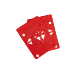 Diamond Supply 1/8" Skateboard Riser Pads Red (Set of 2)