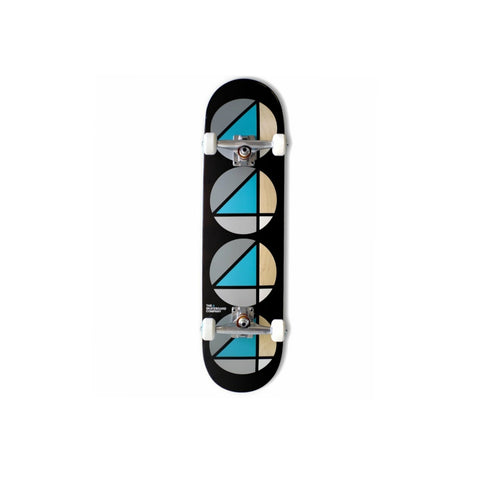 The 4 Skateboard Company  - Repeat Complete Board TEAL BLACK 8"