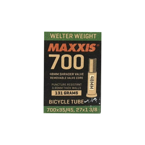 Maxxis Welter Weight Tube

700 x 35 / 45 / 27" x 1 3/8 - 1 3/4

Schrader Valve