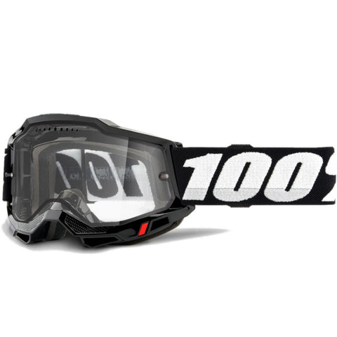 100% Accuri 2 Enduro MTB Goggles Black/Clear