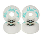 Picture Wheel Co Pop 99A Wheels

54mm Teal on white