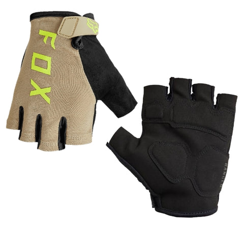 Fox Ranger Gel Half Finger Gloves Stone/Black