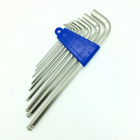 Proseries 9 Piece Hex Key Set with Ball End