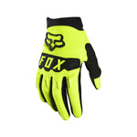 FOX YOUTH DIRTPAW GLOVES - FLO YELLOW SIZE:LARGE